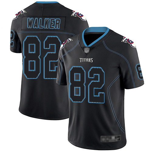 Tennessee Titans Limited Lights Out Black Men Delanie Walker Jersey NFL Football 82 Rush